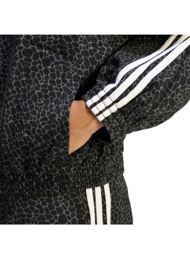 adidas Originals FIREBIRD OVERSIZED AOP DENIM JACKET - Image 4